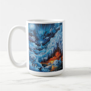Mug Fantaisie polaire surréaliste Aurore boréale