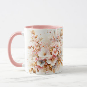Mug Fantaisie Rose Pâle Sakura Mignon