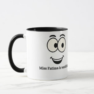Mug Fantaisie - Texte personnalisé Eyes & Smile