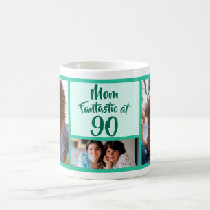 Mug Fantastique à 90 Maman anniversaire photo collage