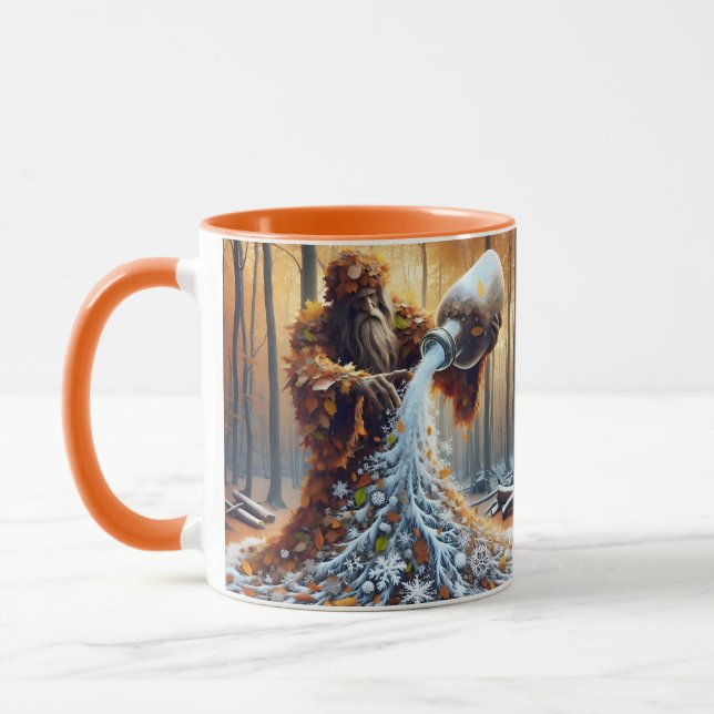 Mug Fantastique Mignon Magicien Faisant l'Hiver (Gauche)