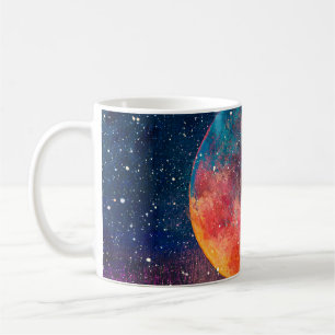 Mug Fantastique peinture à l'huile belle grande planèt