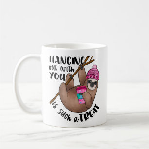 Mug Fantastique Sloth Hanging Out with You Valentine's