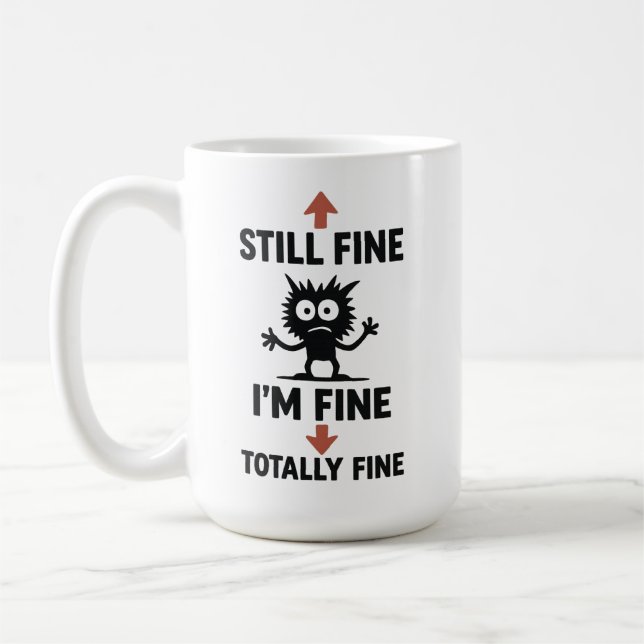 Mug Fantastique T-shirt "I’m Fine" Flèches (Gauche)
