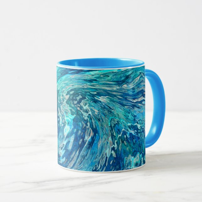 Mug Fantastique vague abstraite (Devant droit)