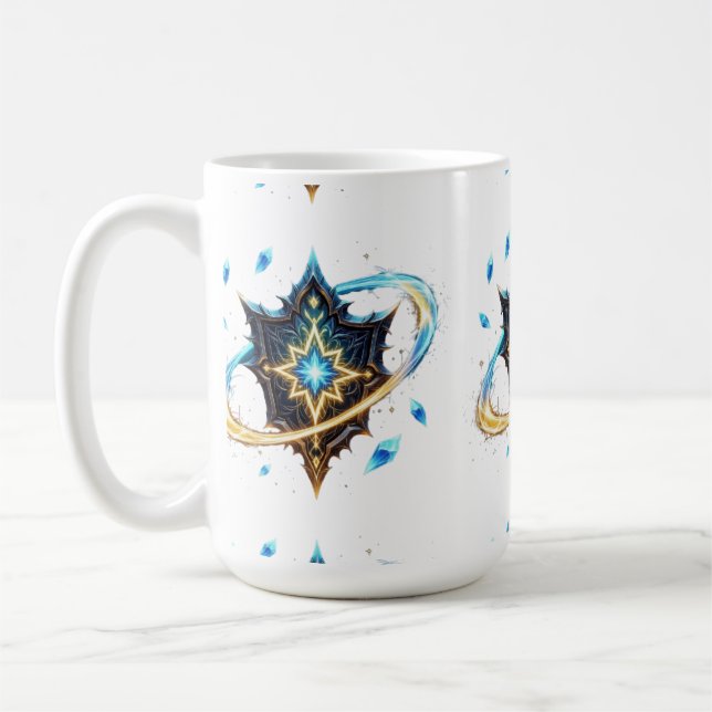 Mug Fantasy Emblem with Floating Blades – Magical Ener (Gauche)