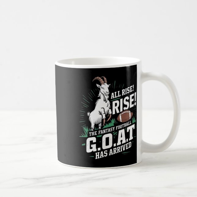 Mug Fantasy Football Goat Shirt League Champion Champ  (Droite)