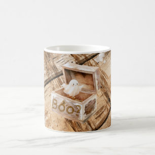 Mug Fantôme amical en bois de grenier Boo?