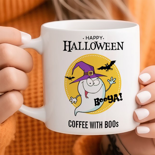 Mug Fantôme Amical Halloween Personnalisable (Créateur téléchargé)