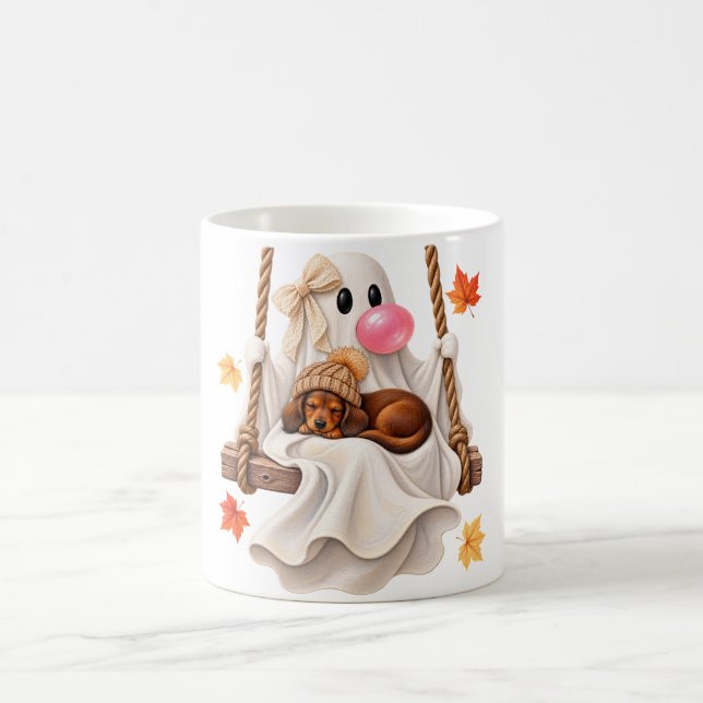 Mug Fantôme Bubble Gum & balançoire de teckel Hallowee (Centre)