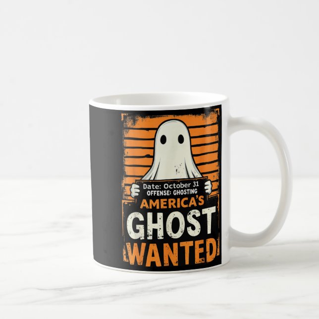 Mug Fantôme d'Amérique recherché Funny Halloween Ghost (Droite)