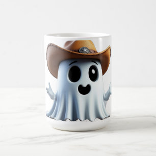 Mug Fantôme de cow-boy mignon avec chapeau western 🤠