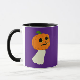 Mug fantôme de la tête citrouille