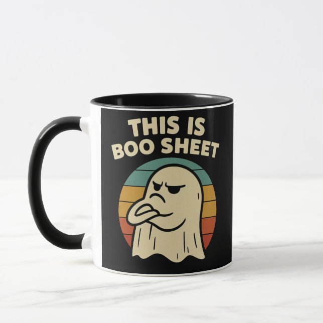 Mug Fantôme drôle "C'est une feuille de Boo" Halloween (Gauche)