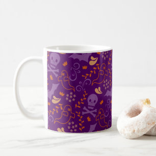 Mug Fantôme et crâne mignons et effrayants Halloween