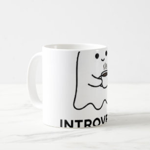 Mug Fantôme Introverti Ne Parle Pas Avant Le Café