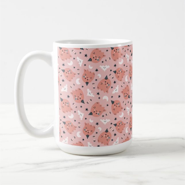Mug Fantôme mignon et chauves-souris (Gauche)