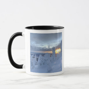 Mug Fantômes de neige au coucher du soleil à Whitefish
