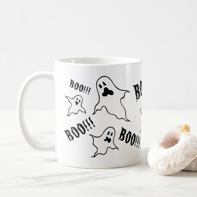 Mug Fantômes éffrayants d'Halloween (Avec donut)