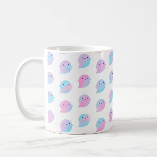Mug Fantômes pour aquarelle de Kawaii (licorne) (Gauche)