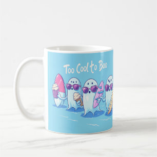 Mug ‍♂️ Fantômes Surfeurs Trop Cool - Illustration