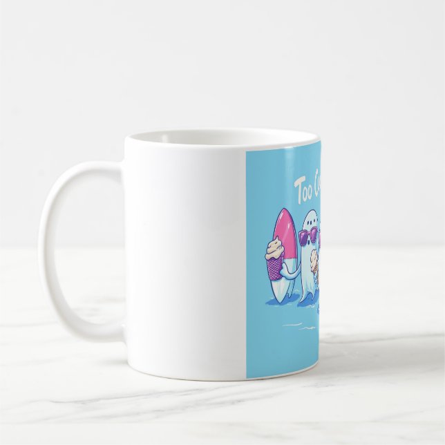 Mug 🏄‍♂️ Fantômes Surfeurs Trop Cool - Illustration F (Gauche)