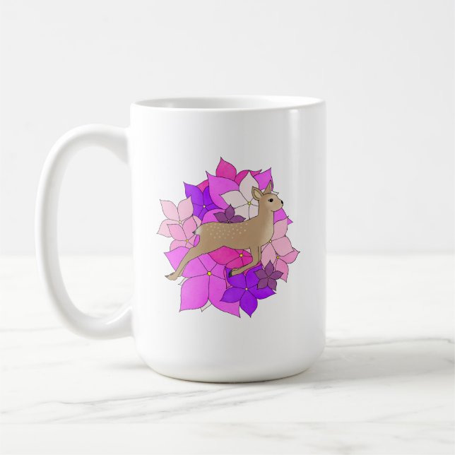 Mug Faon Floral Mignon (Gauche)