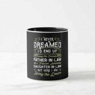 Mug Far In Law Of A Freaking Awesome Daughter