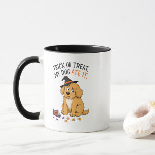 Mug Farce Trick or Treat Mon Chien L'a Mangé Halloween