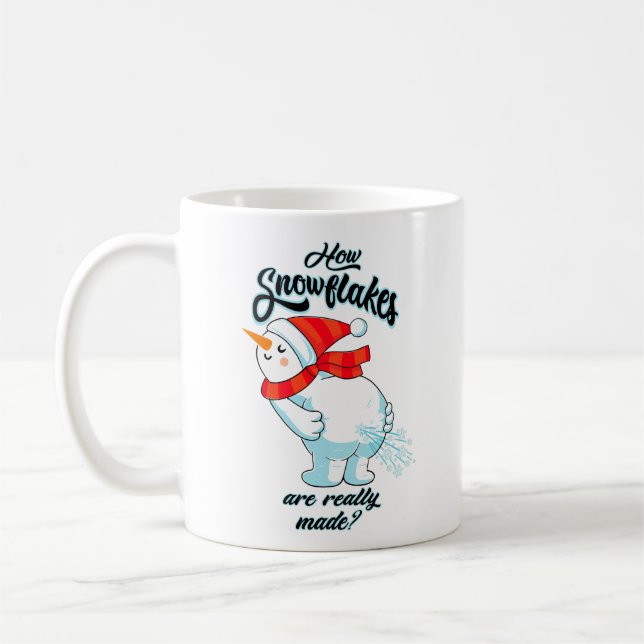 Mug Farer Snowman Comment Les Snowflakes Sont Vraiment (Gauche)