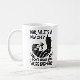 Mug Farmer Papa Qu'est-ce qu'un jour de congé Ne sait 