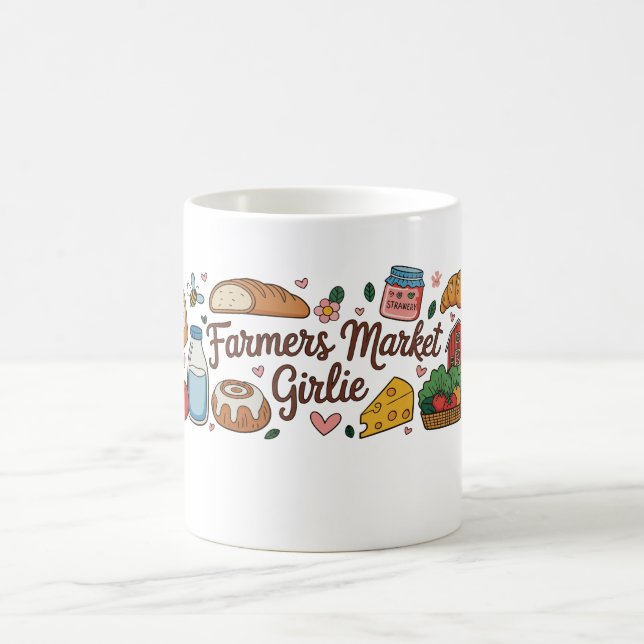 Mug Farmers Market Girlie Girly Trendy Aesthetic Local (Centre)