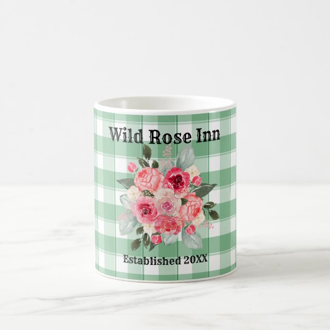 Mug Farmhouse Country En vichy Wild Roses (Centre)