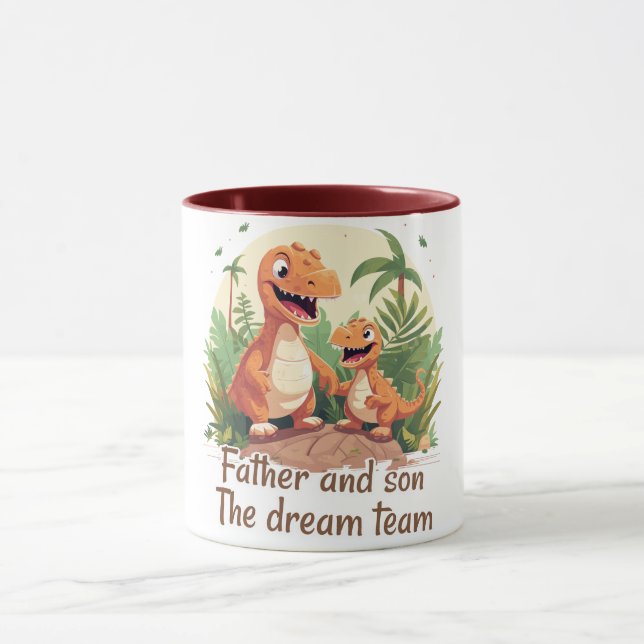 Mug Father and son, the dream team again (Centre)