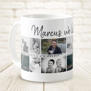 Mug Father with Kids and Family Dad Photo Collage
