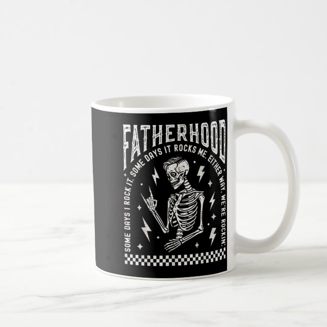 Mug Fatherhood Some Days I Rock It Skeleton Dad Tour F (Droite)