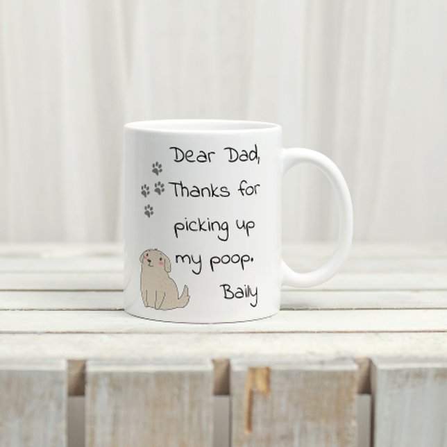 Mug Father's Day Dad From Dog Gift (Créateur téléchargé)