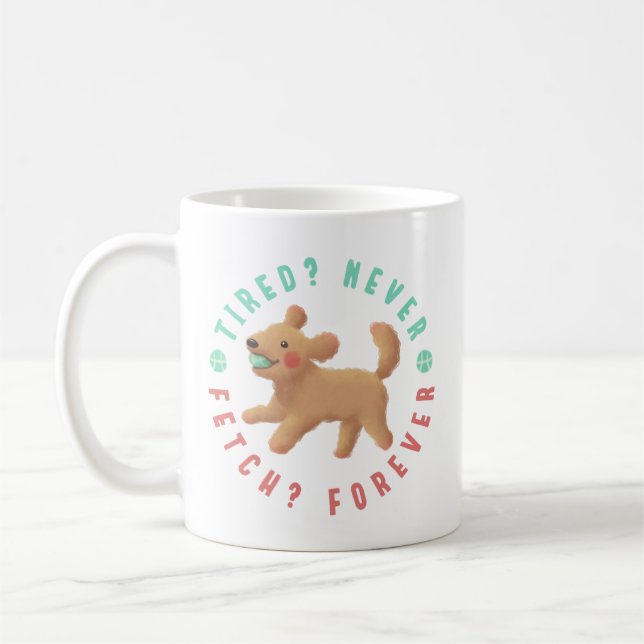 Mug Fatigué ? Jamais. Récupérer ? Pour toujours. Golde (Gauche)