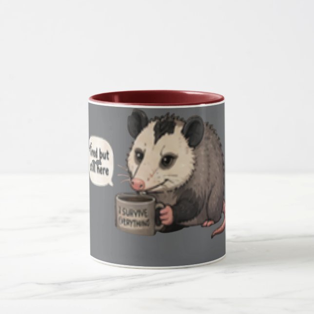 Mug Fatigué mais toujours là | Drôle et identifiable  (Centre)