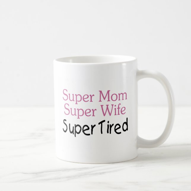 Mug Fatigué superbe d'épouse superbe superbe de maman (Droite)