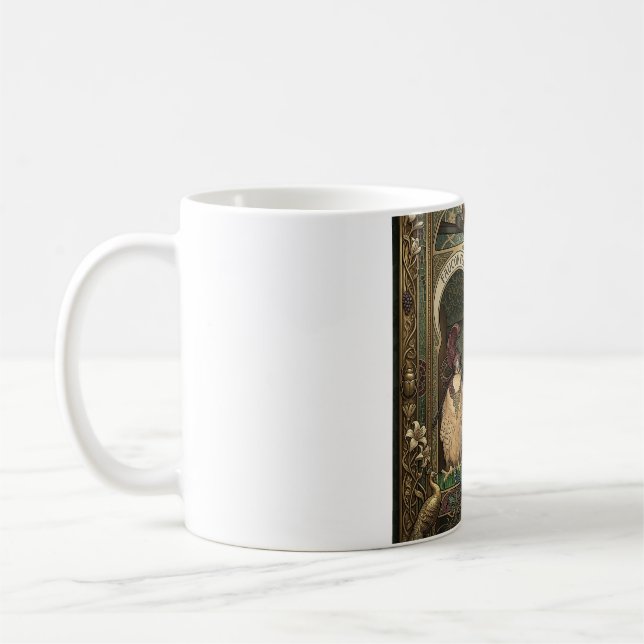 Mug Faucon Art Nouveau - Oiseau de Proie Fauconnerie (Gauche)