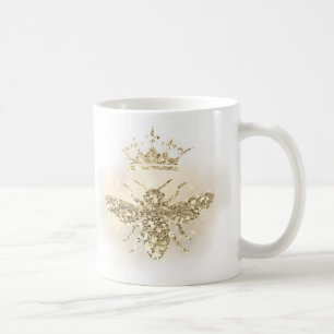 Mug fausse parties scintillant abeille de la reine du 