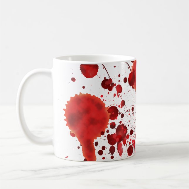 Mug Fausses éclaboussures de sang (Gauche)