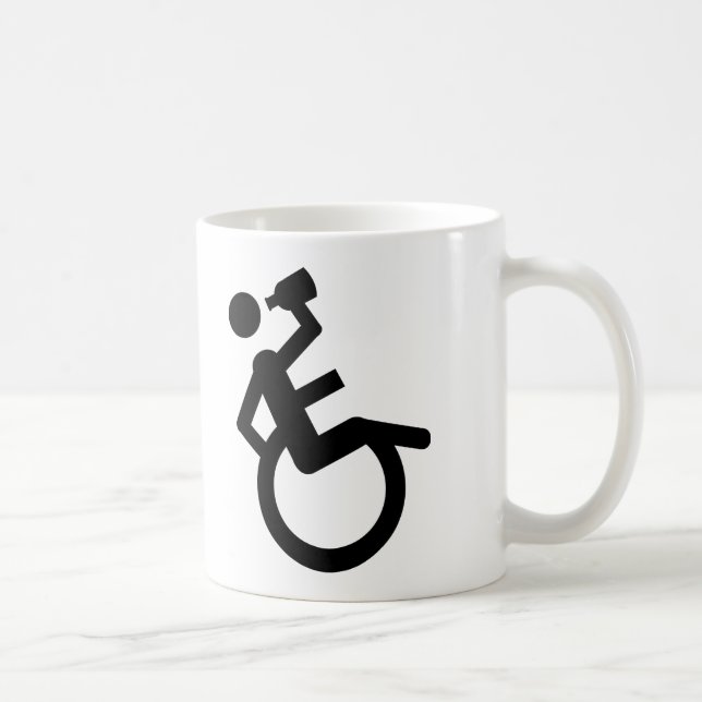 Mug fauteuil roulant pour fauteuil roulant (Droite)