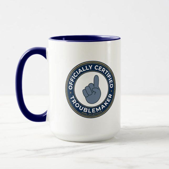 Mug Fauteur de troubles officiellement certifié (Gauche)