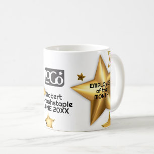 Mug Faux étoiles d'or employé du mois