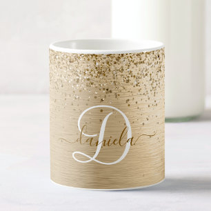 Mug Faux Gold brossé Parties scintillant métallique Im