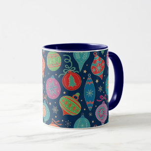 Mug Faux Gold Foil Xmas Tree Décoration Motif Couleur