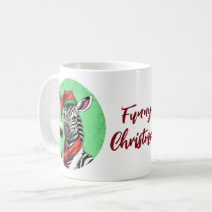Mug Favoris de Noël animal amusant - Zebra 1
