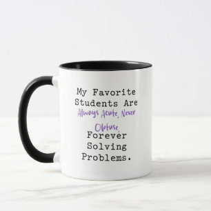 Mug Favoris Étudiants Aigus Prof de Maths